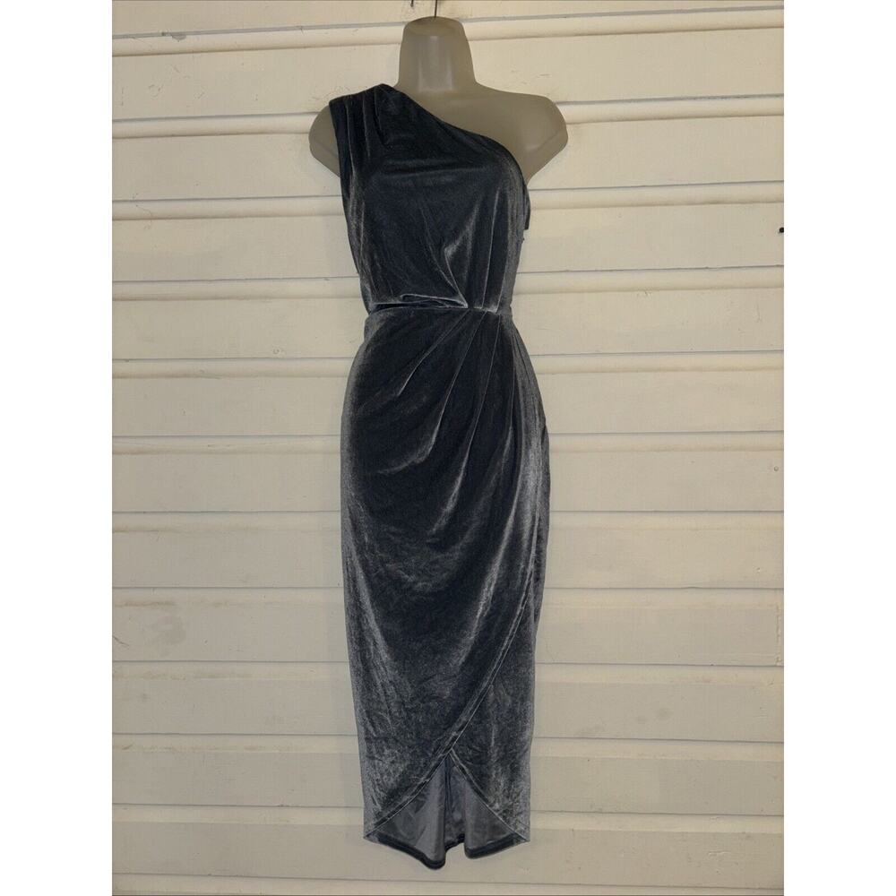 Baltic Born Velvet One Shoulder Dress Size L